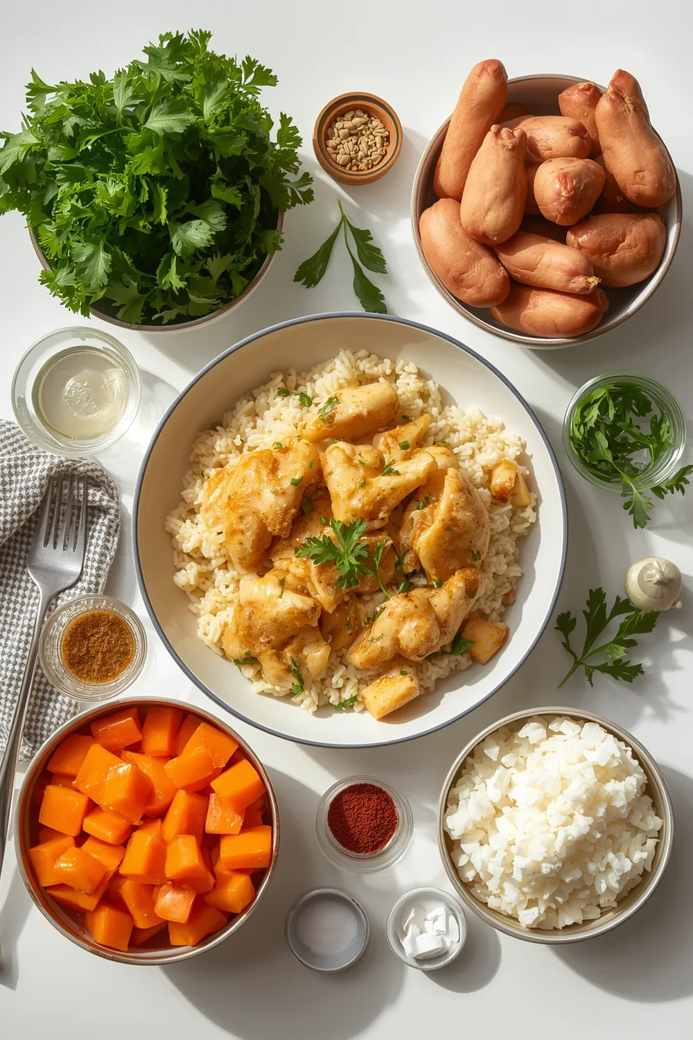 Easy Creamy Dijon Chicken Bake with Rice and Veggies