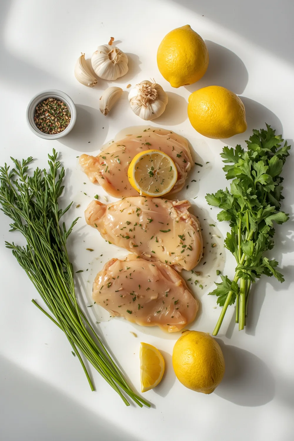 Easy Lemon Garlic Chicken Thighs with Fresh Herbs Dinner