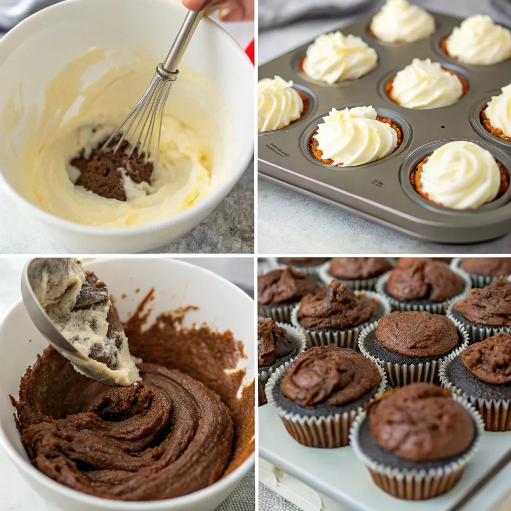 Chocolate Cream Cheese Cupcakes
