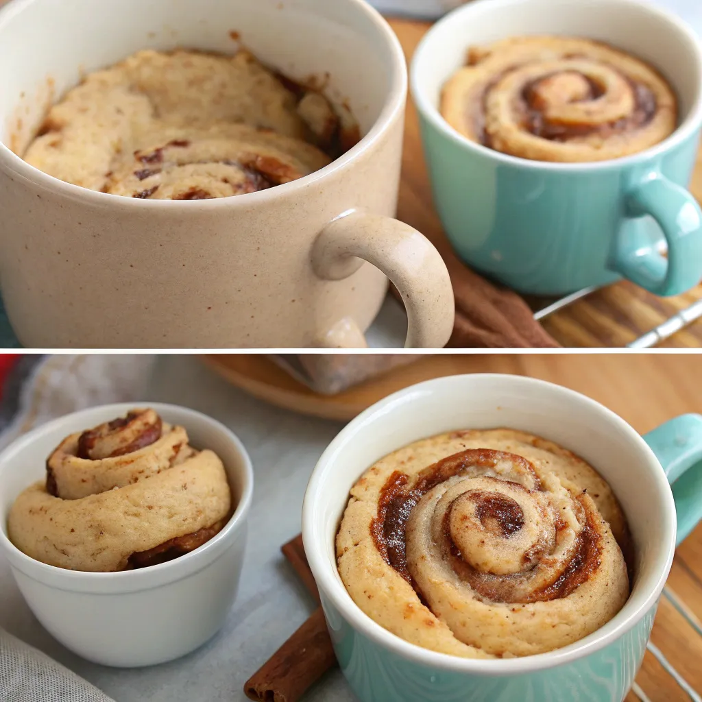Cinnamon Roll Mug Cake