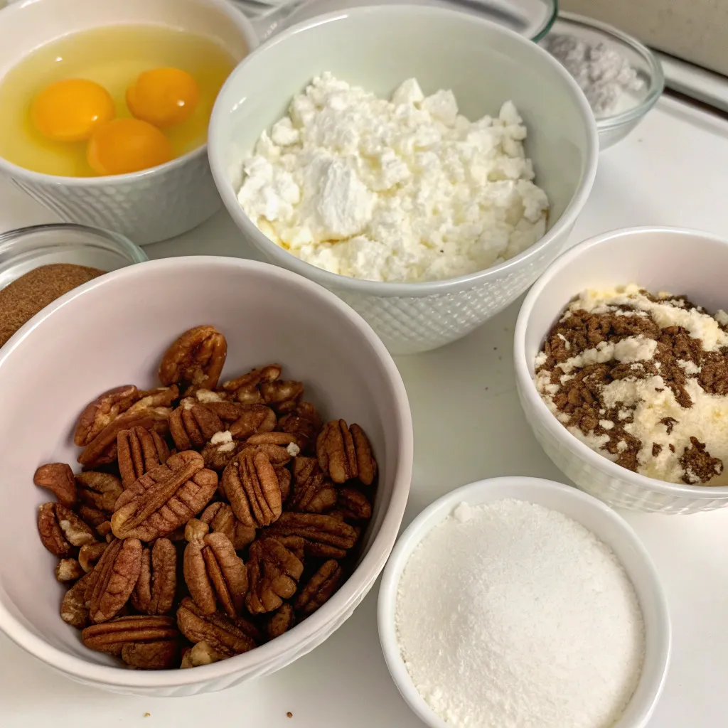 Cottage Cheese Pecan Pie Mug Cake