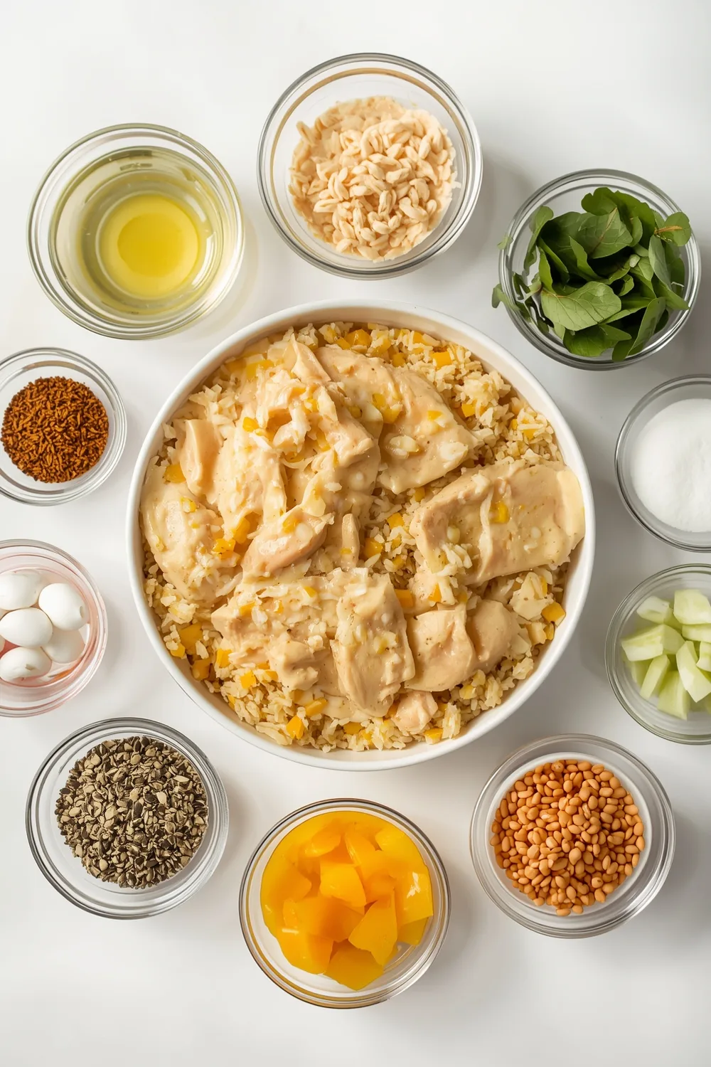 Easy Creamy Chicken Breast and Rice Casserole