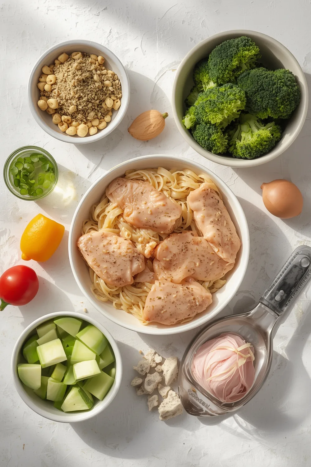 Quick Chicken Alfredo and Broccoli Bake