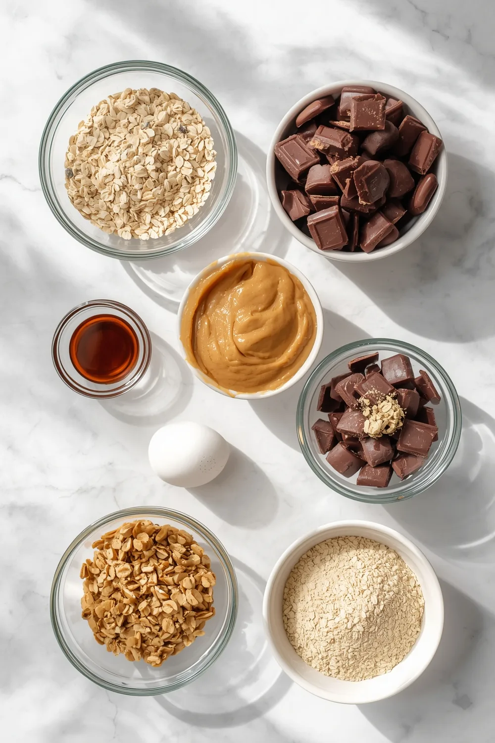 2 Ingredient Peanut Butter Oatmeal Chocolate Cookies