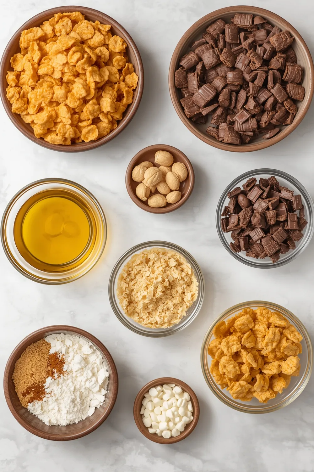 No Bake Chocolate Peanut Butter Cornflake Cookies