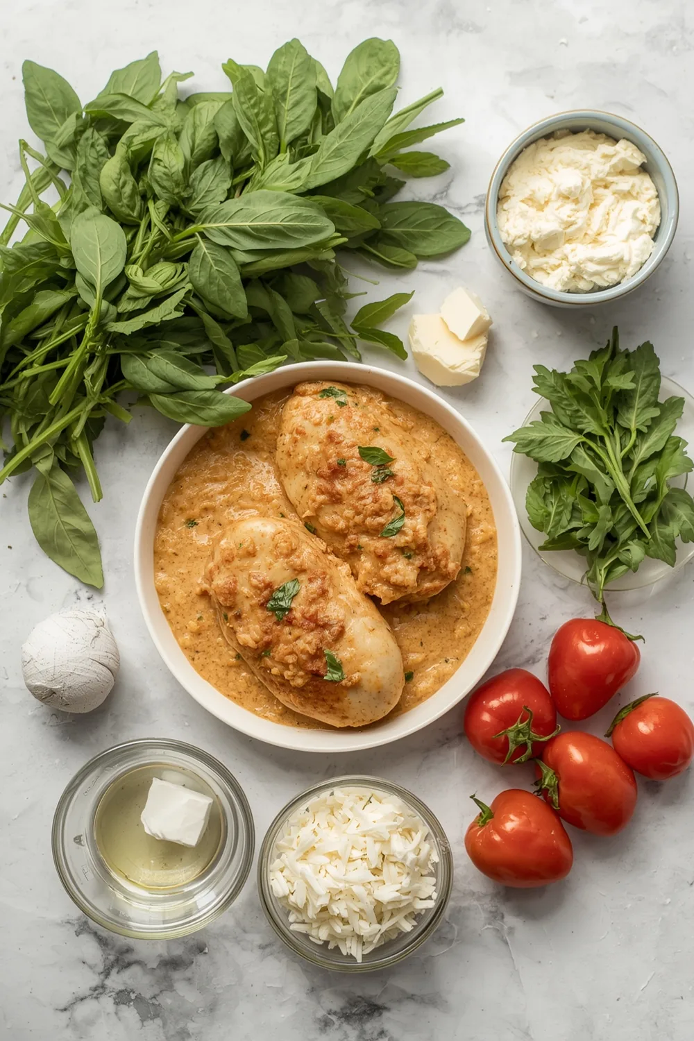 Dump-and-Go Creamy Tuscan Chicken with Spinach