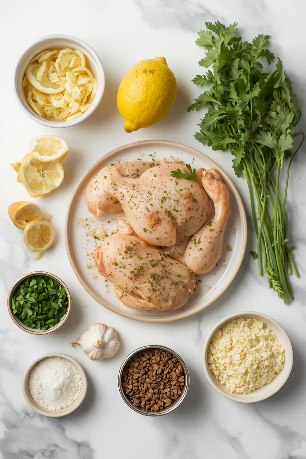 Easy Dump-and-Go Lemon Garlic Herb Chicken