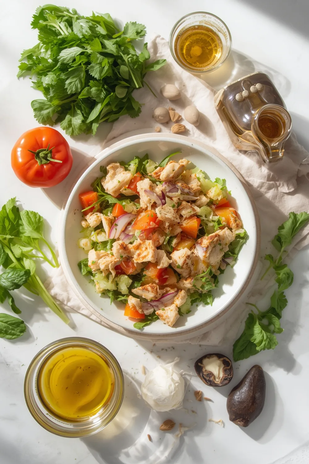 Quick Chicken Caesar Wraps with Homemade Dressing
