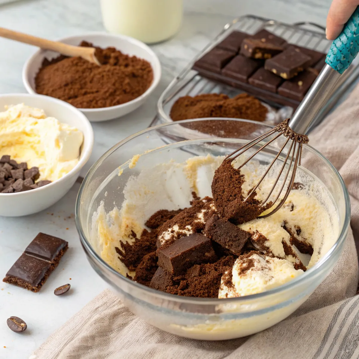Espresso Brownie Tiramisu Bars