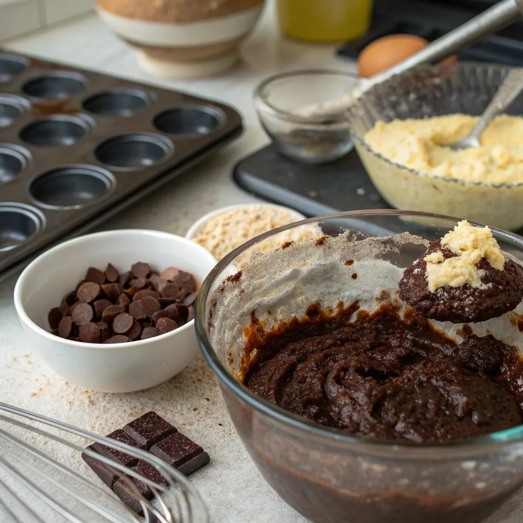 Flourless Dark Chocolate Muffins