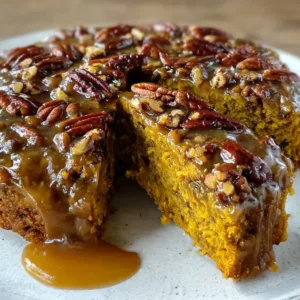 Flourless Maple Pecan Pumpkin Yogurt Cake