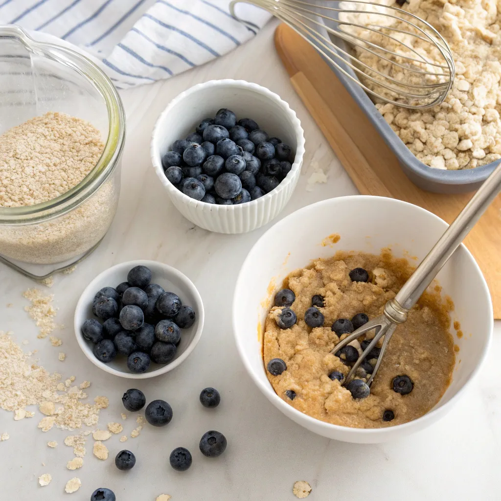 Blueberry Oatmeal Muffin Cakes