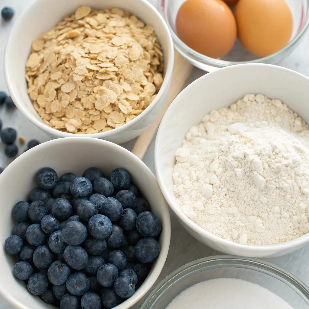 Blueberry Oatmeal Muffin Cakes