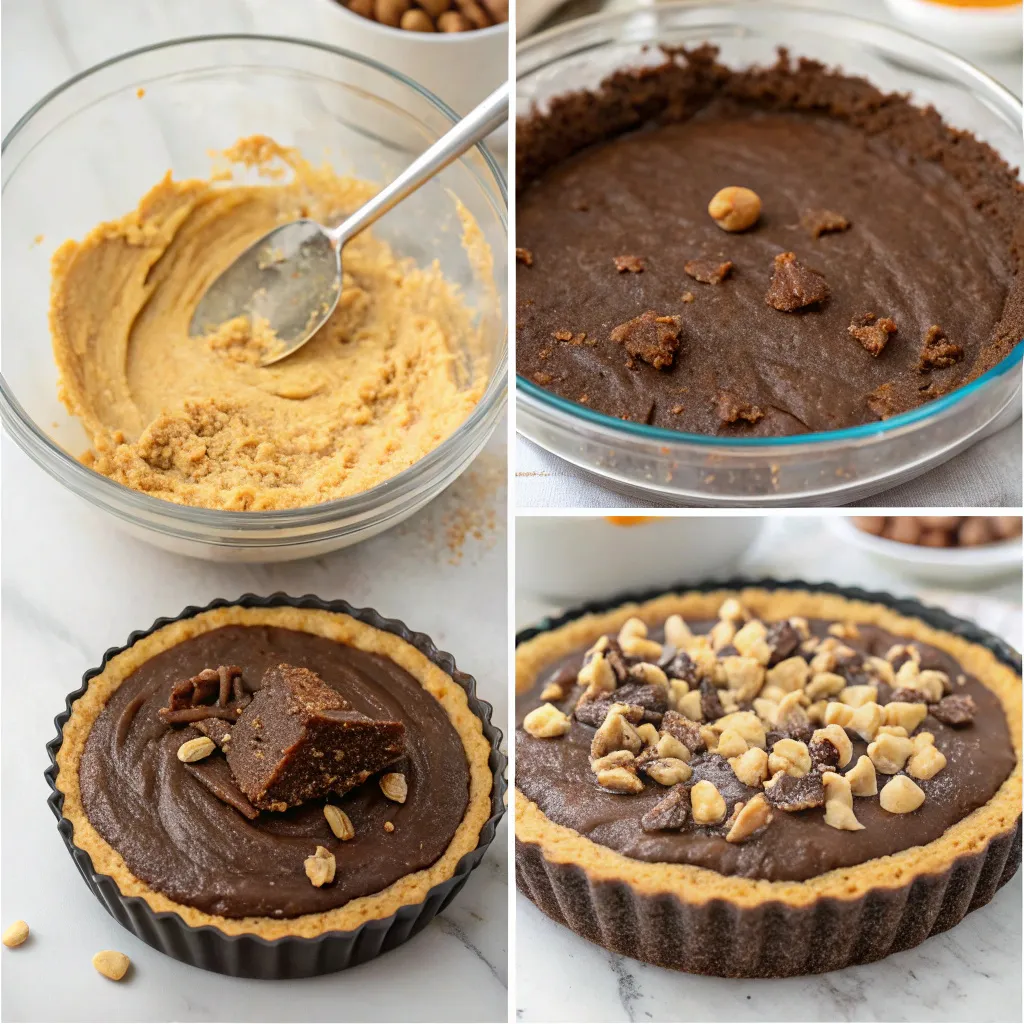 Keto Peanut Butter Brownie Tart