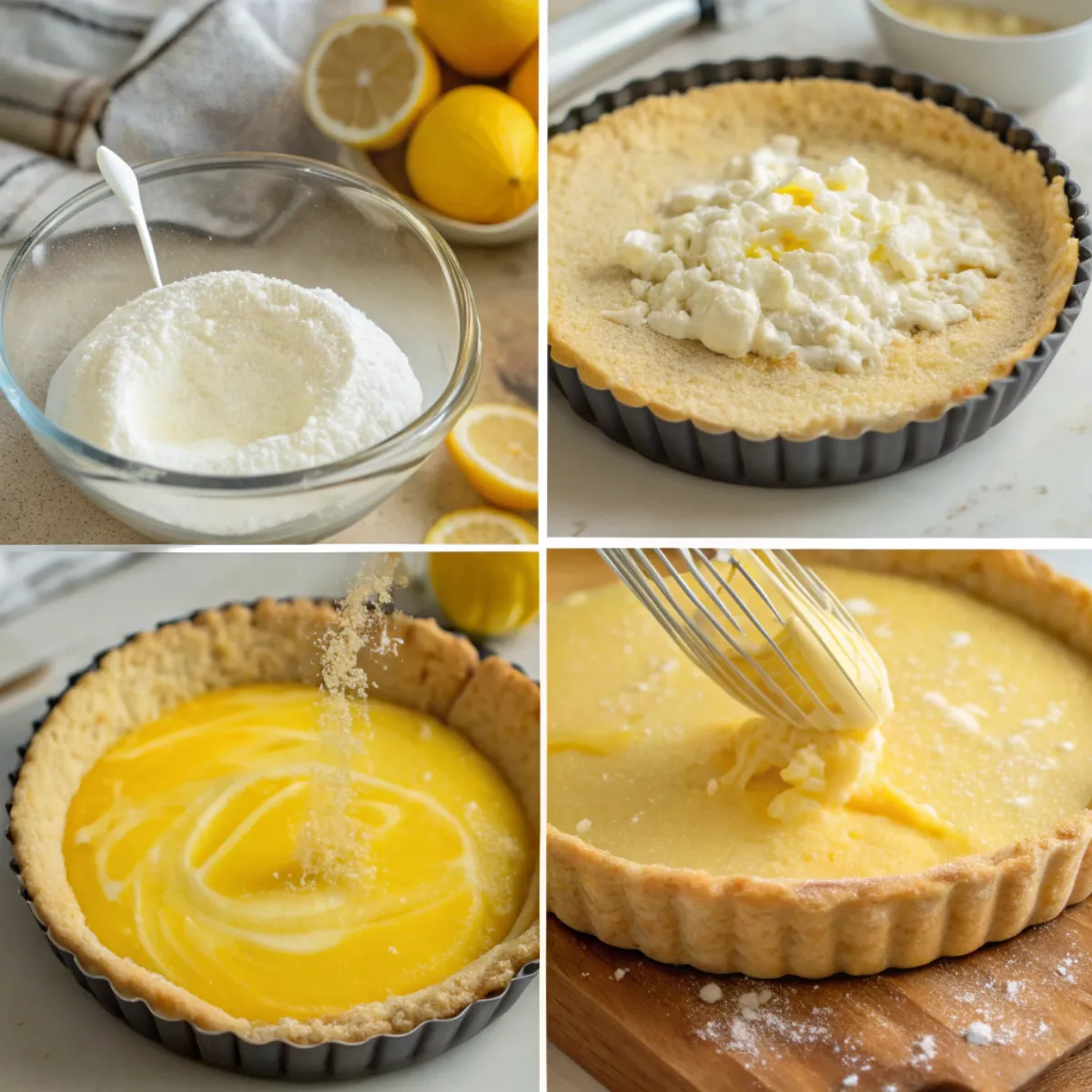 Silky Lemon Ricotta Tart