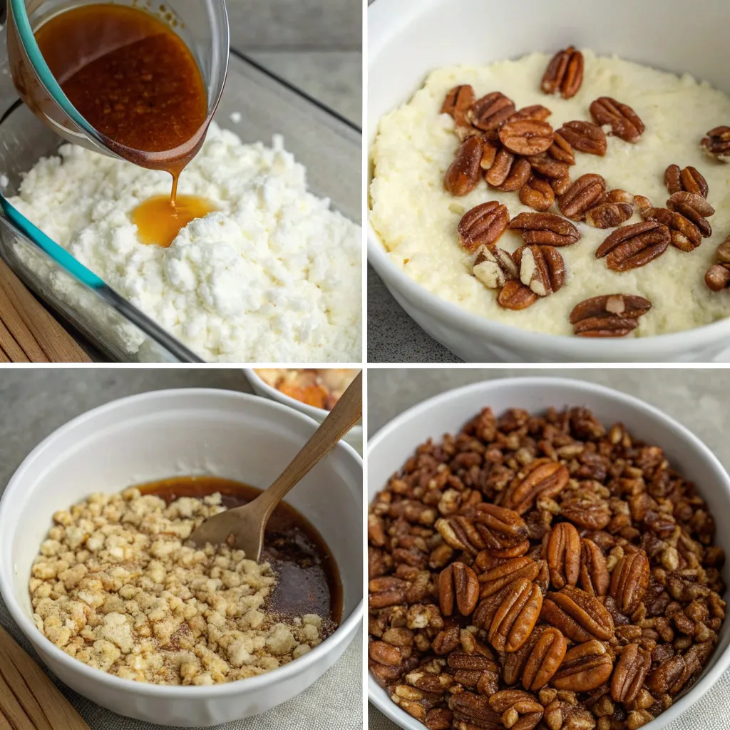 Maple Pecan Cottage Cheese Bake