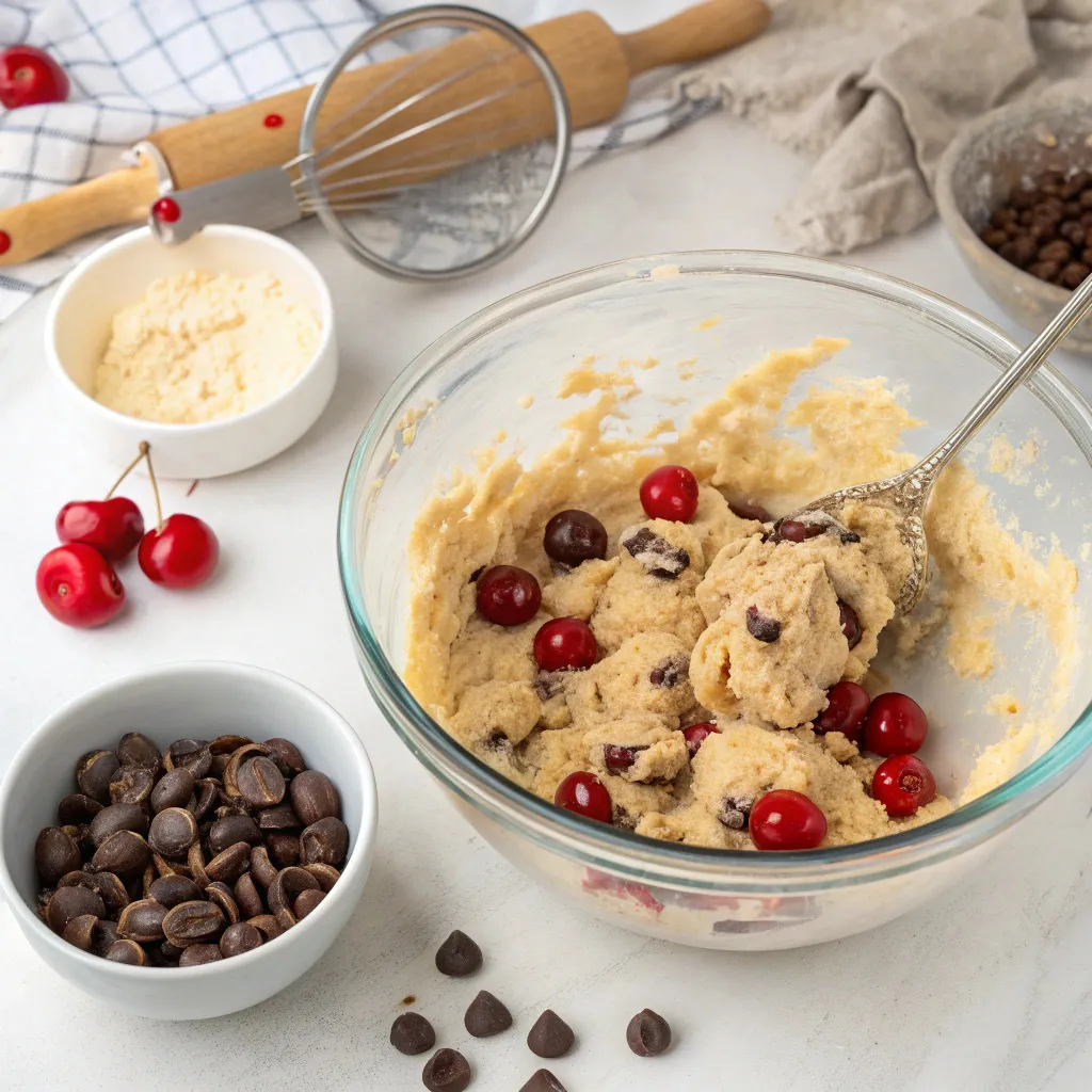 Maraschino Cherry Chocolate Chip Cookies