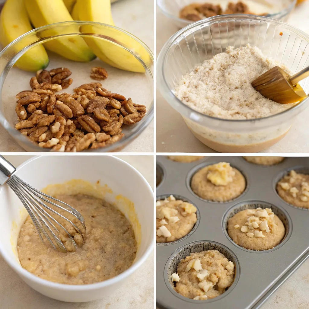Moist Banana Nut Muffins
