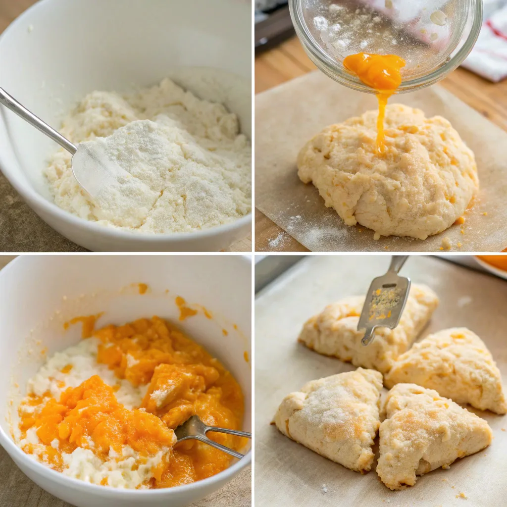 Orange Cottage Cheese Scones