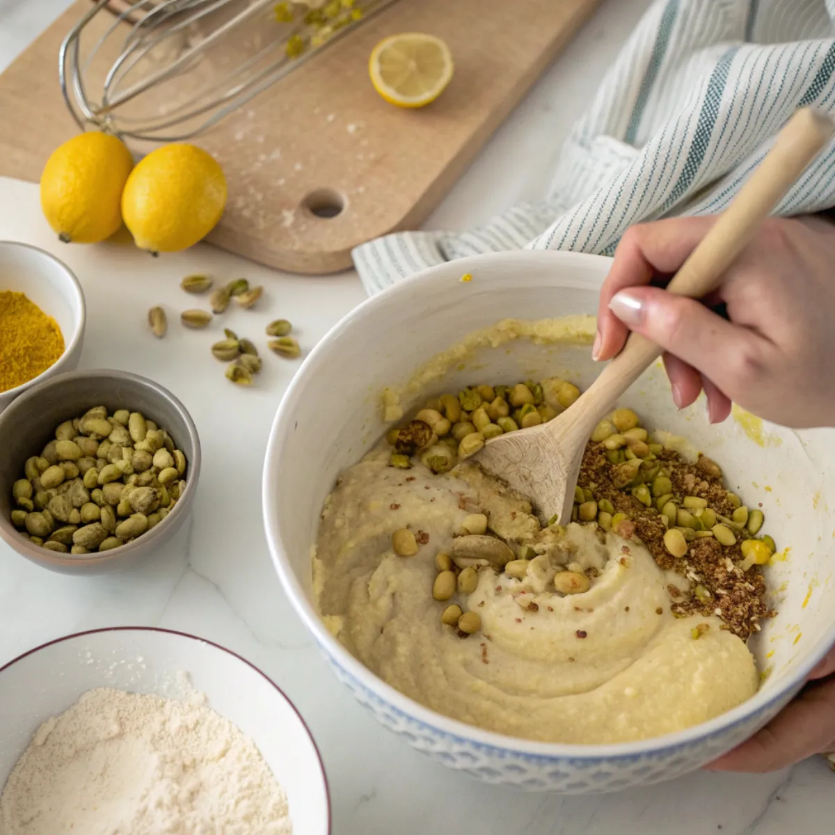 Pistachio Lemon Breakfast Bread