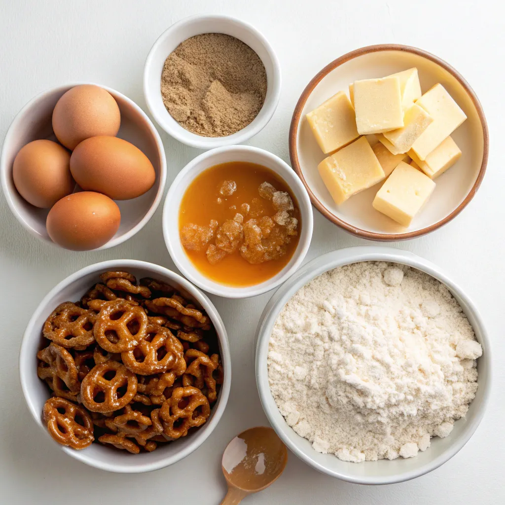 Salted Caramel Pretzel Blondies