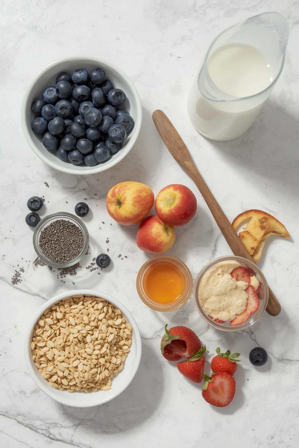Delicious Easy Blueberry Chia Seed Breakfast Bowl – 2 Servings 1 Easy Blueberry Chia Seed Breakfast Bowl with Almond Milk