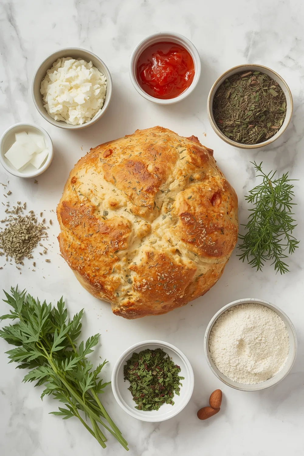 Delicious Cheesy Italian Herb Bread Recipe from Scratch