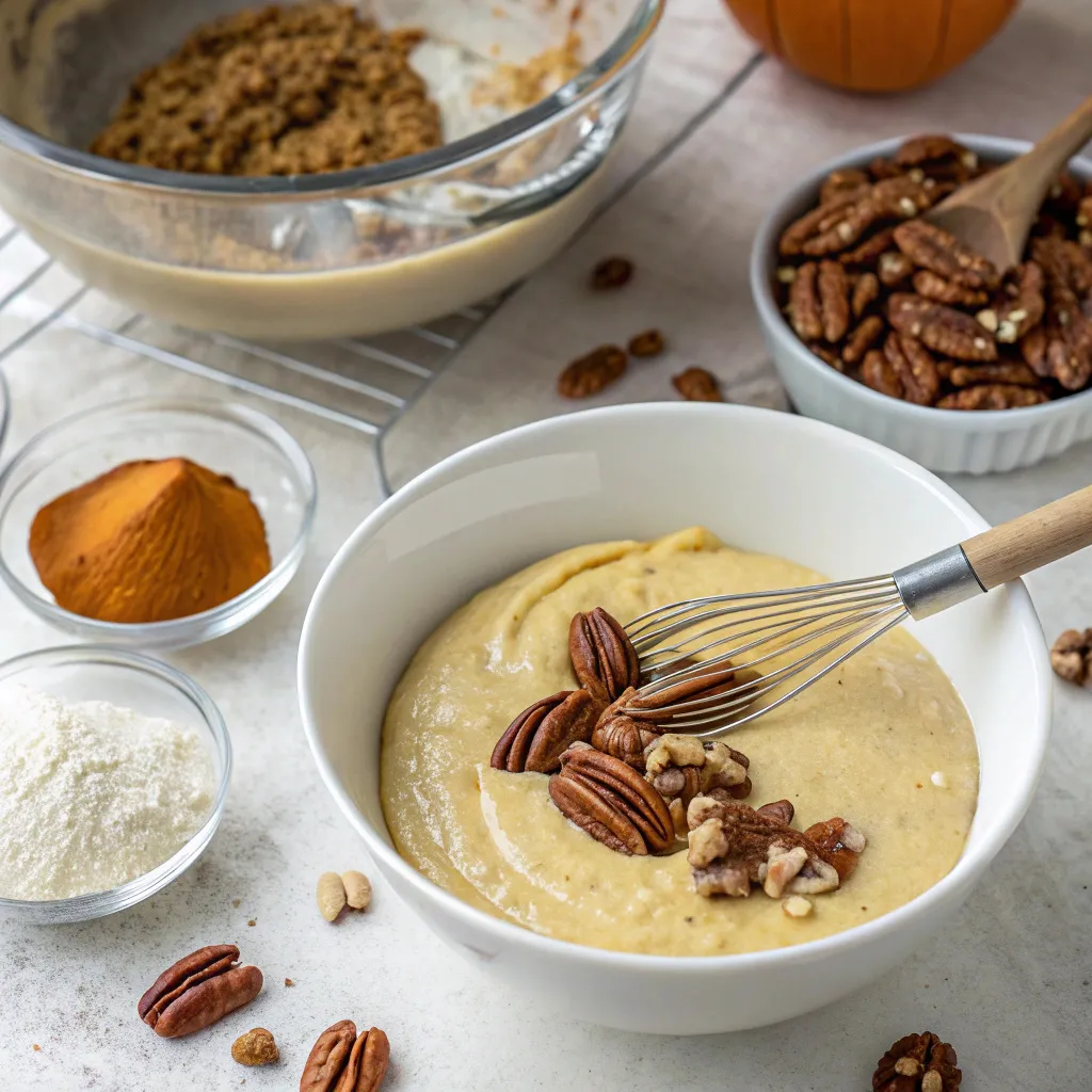 Cozy Flourless Pumpkin Pecan Greek Yogurt Cake That Feels Like Fall (10 Wholesome Slices) 8 Flourless Pumpkin Pecan Greek Yogurt Cake