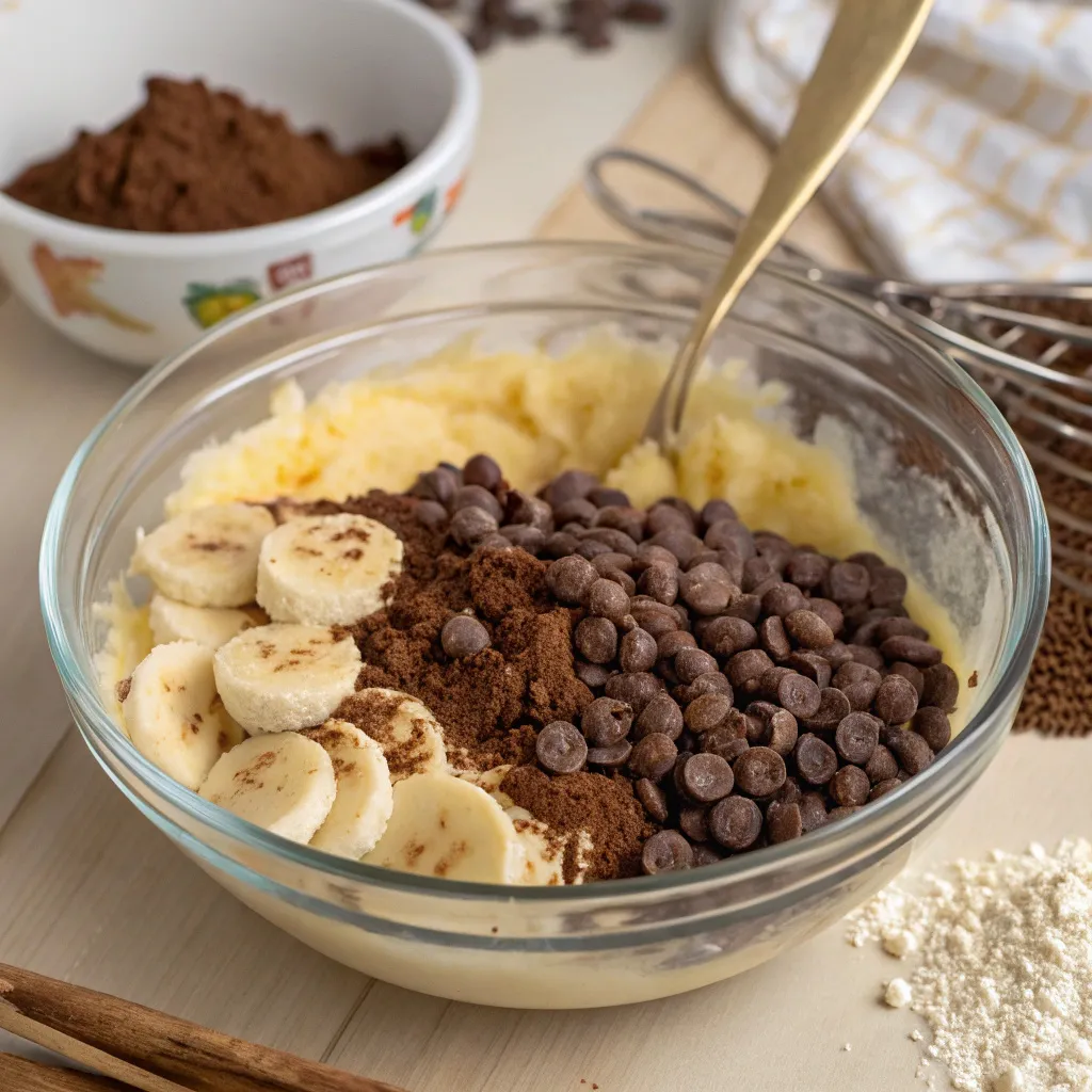 Chocolate Covered Banana Brownies