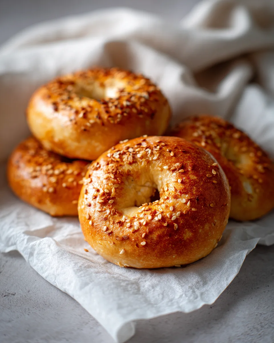 3-Ingredient Cottage Cheese Bagels