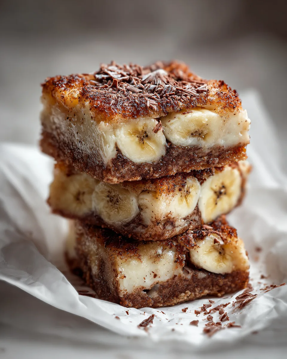 Banana Choco Cottage Cheese Bars