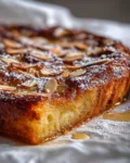 Caramelized Almond Ricotta Bread Pudding