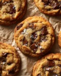 Gooey Toffee Brown Butter Chocolate Chip Cookies