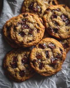 Gooey Toffee Brown Butter Chocolate Chip Cookies