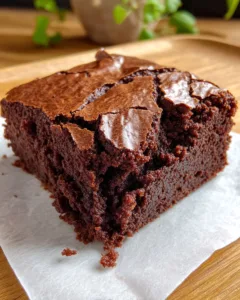 Chocolate Snack Cake with a Crackled Surface