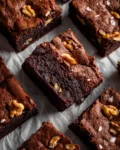Sea Salt & Walnut Cottage Cheese Brownies