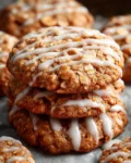 Gluten-Free Iced Ginger Oatmeal Cookies