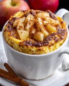Apple Pie Cottage Cheese Mug Cake