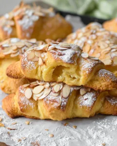 Easy Vegan Almond Croissant Pastry (Yeast-Free, Flaky & Ready in 30 Minutes)