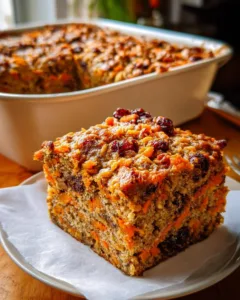 Carrot Cake High-Protein Oat Bake