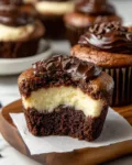 Chocolate Cheesecake Stuffed Cupcakes