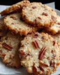 Buttery Brown Butter Pecan Shortbread Cookies