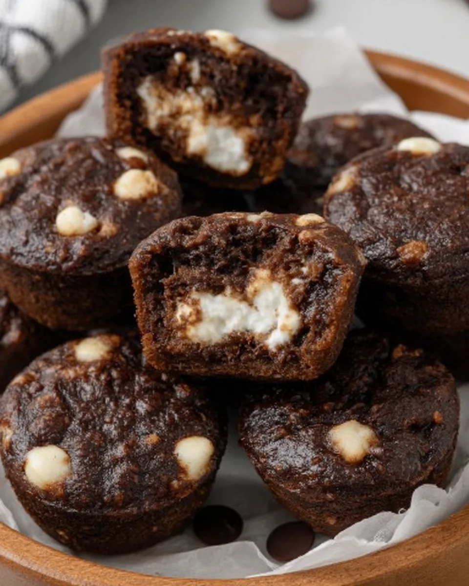 Fudgy Cottage Cheese Brownie Bites