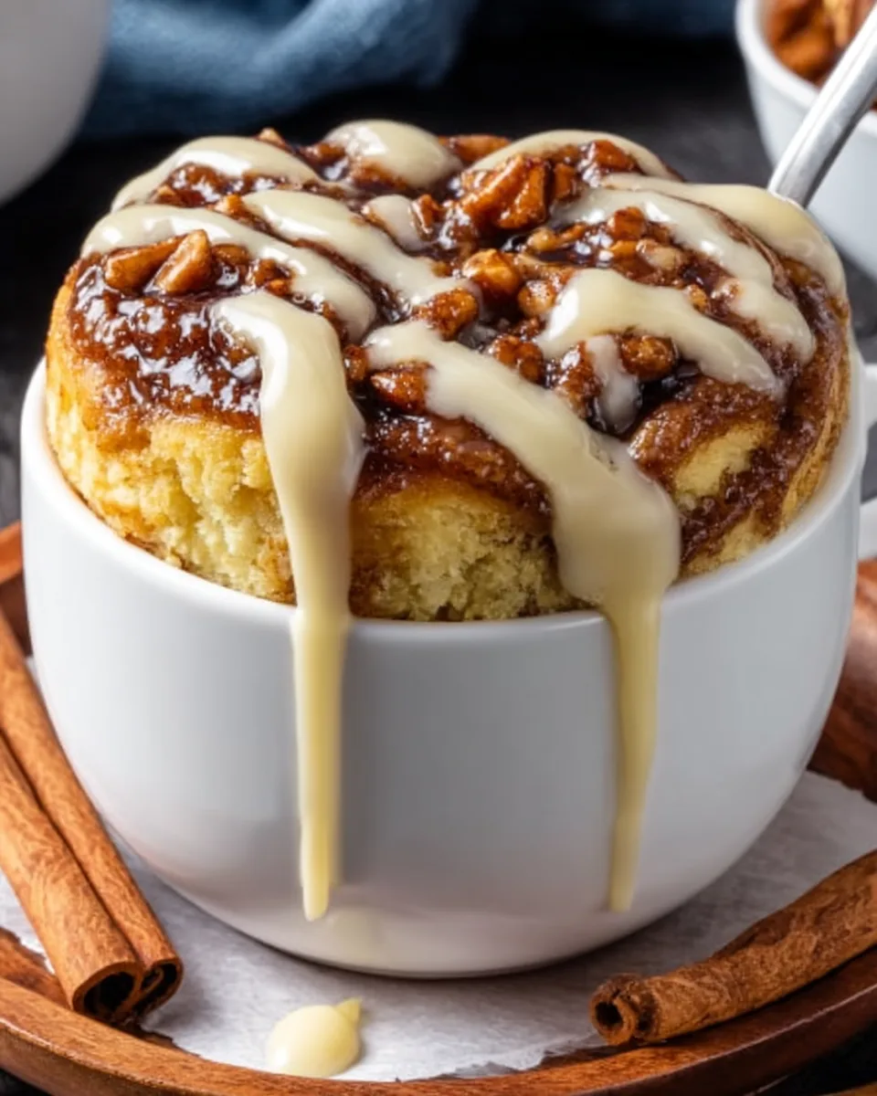 Cinnamon Roll Mug Cake