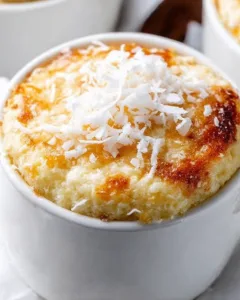 Fluffy Coconut Cottage Cheese Mug Cake