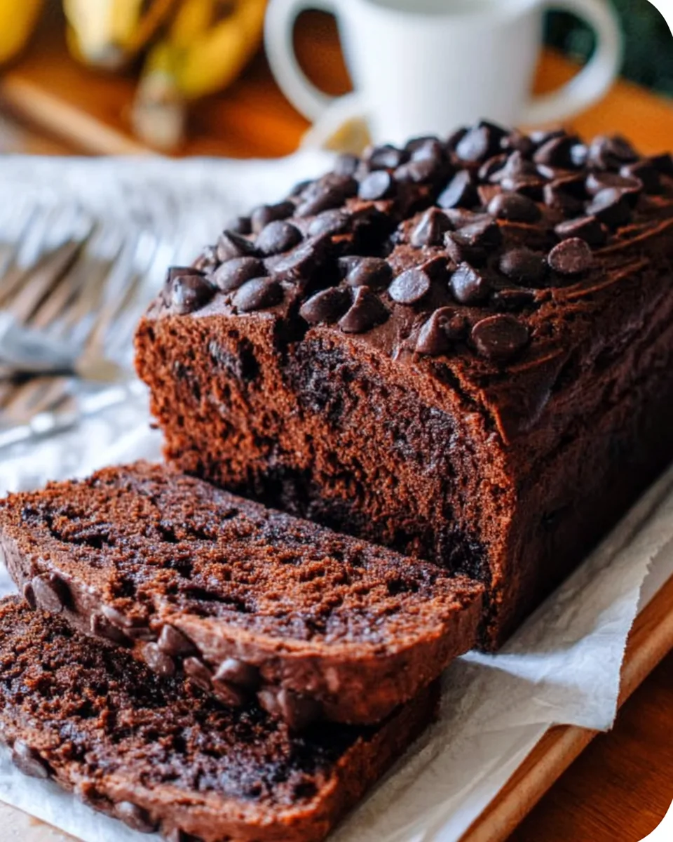 Double Chocolate Cottage Cheese Banana Bread
