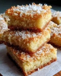 Classic Coconut Shortbread Squares