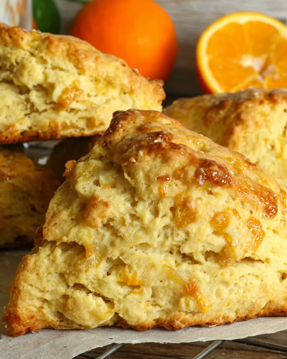 Orange Cottage Cheese Scones