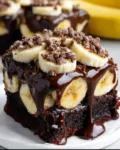 Chocolate Covered Banana Brownies