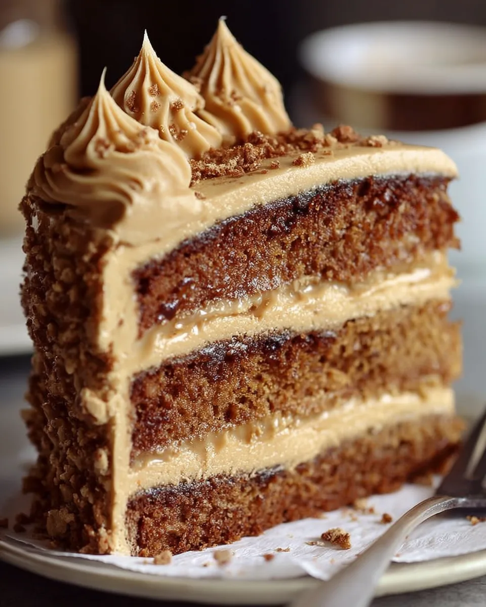 Caramel Coffee Buttercream Cake